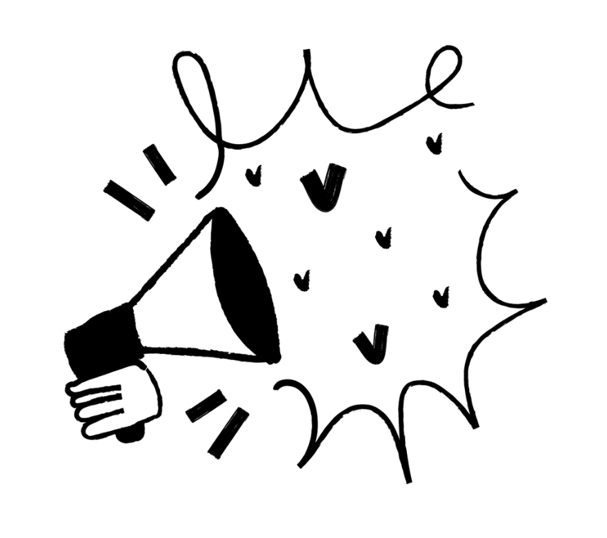 Illustration of a megaphone